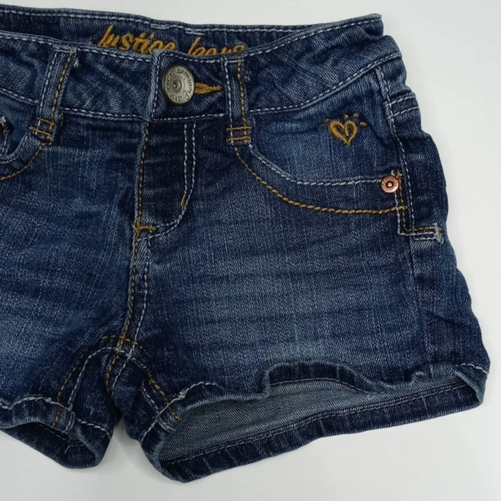 Justice Girl Denim Shorts Sz 7S